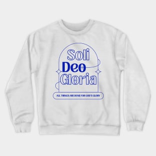 Soli Deo Gloria Modern Design in Light Theme Crewneck Sweatshirt